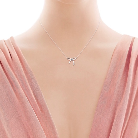Tiffany and Co Mini Bow Necklace - Picture 3 of 8